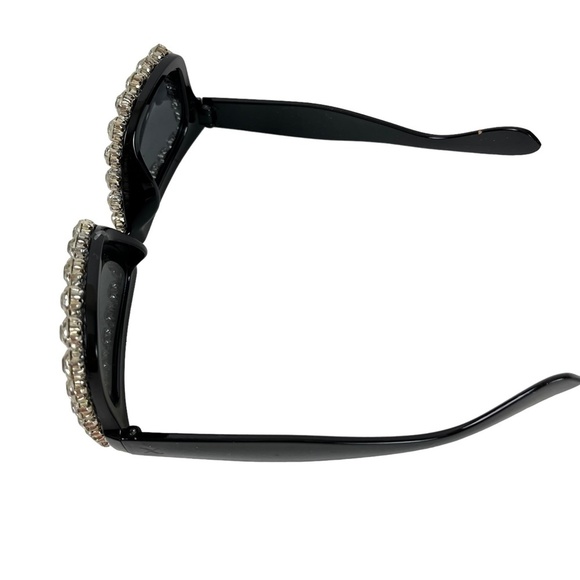 SUNGLASSES SUN GLASSES SHADES Crystal Bling Rhinestones Plastic Frames Beach - Picture 3 of 16